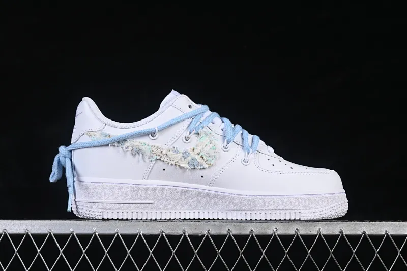 All categories Nk Air Force 1 Air Force series Nk Air Force 1 Low Air Force low-top Nike Air Force 1'07 Low milk blue weaving Air Force 1 low-top casual sneakers DC9999-223